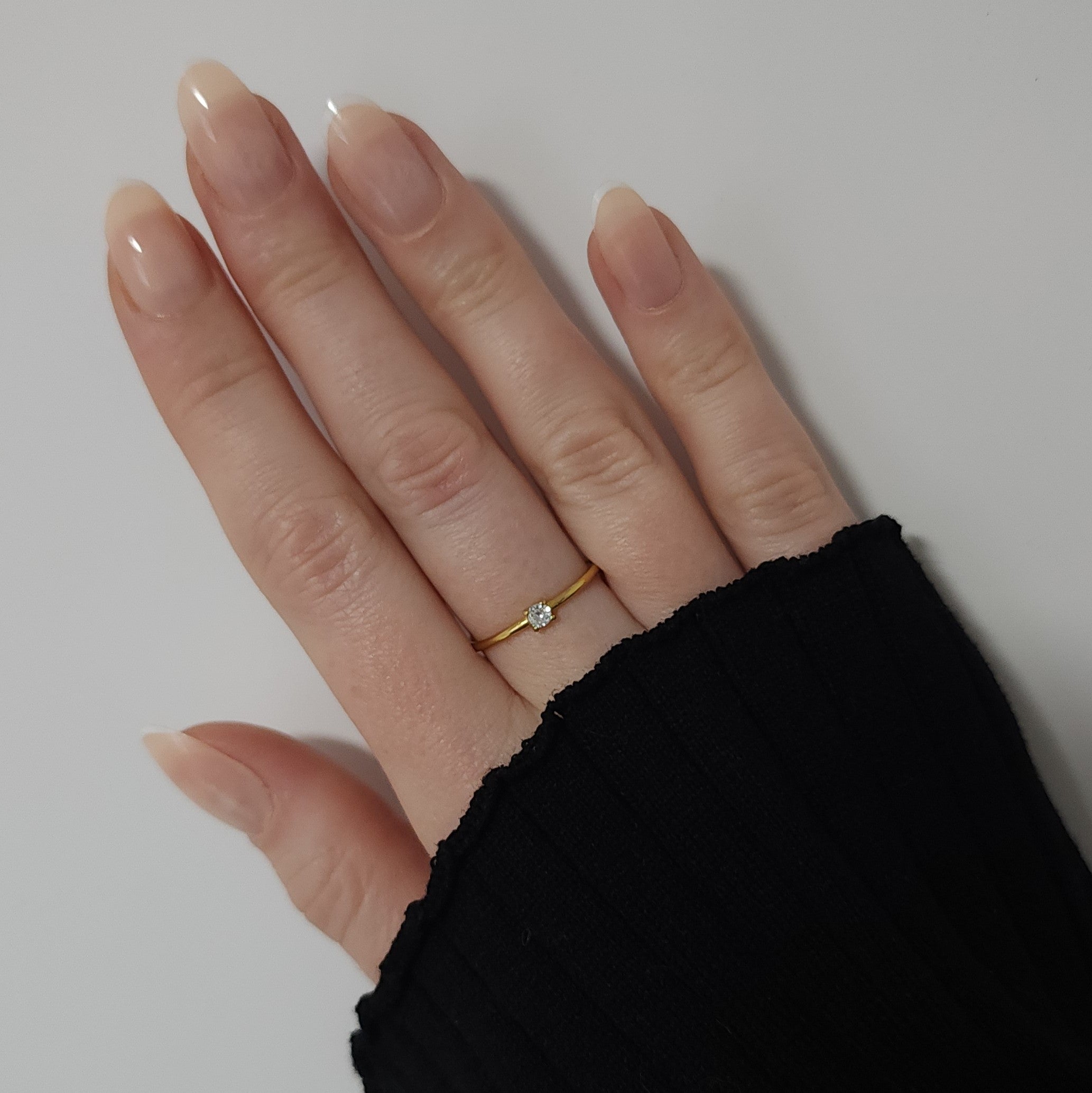 Mon Amour Dainty CZ Ring