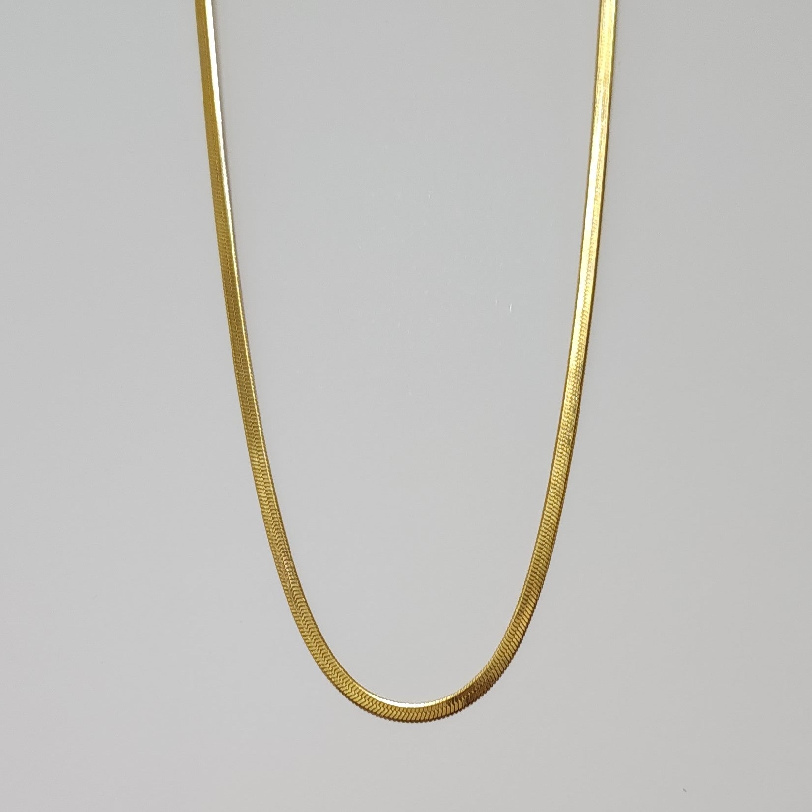 Maya 2mm Herringbone Necklace